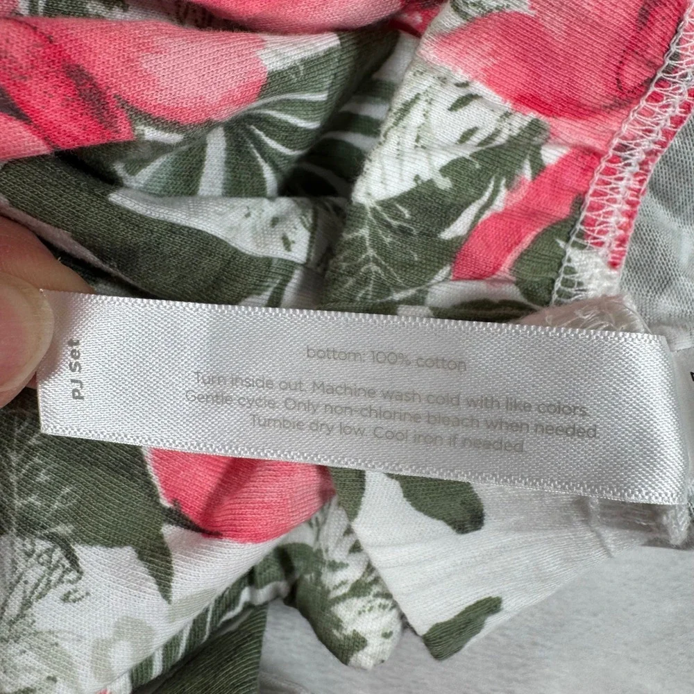 Sleep by Cacique Women's Plus‎ Size Floral Pajama Shorts 18/20 Pink Green White
